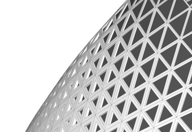 Gelecek perspektifi, soyut mimari duvar kağıdı tasarımı, dijital konsept arkaplan