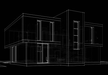 soyut mimari tasarım, dijital konsept arkaplanı oluşturma