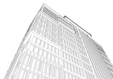 soyut mimari tasarım, dijital konsept arkaplanı oluşturma