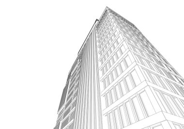 soyut mimari tasarım, dijital konsept arkaplanı oluşturma