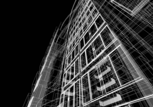 soyut mimari tasarım, dijital konsept arkaplanı oluşturma