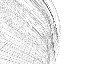 soyut mimari arkaplan 3d illüstrasyon