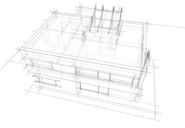 Modern ev çizimi, 3D çizim