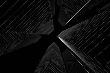 Soyut mimari arkaplan, 3d illüstrasyon