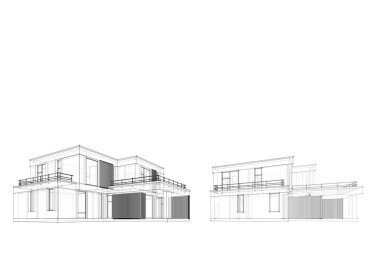 Modern evler çizimi, 3D çizim