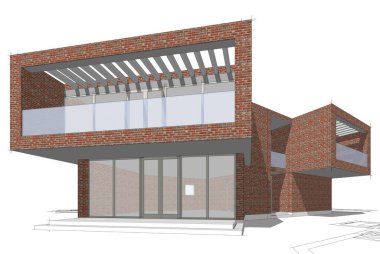 Modern bina çizimi, mimari çizim