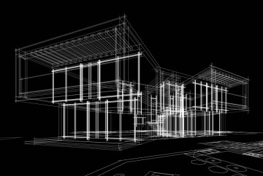 Modern bina çizimi, mimari çizim