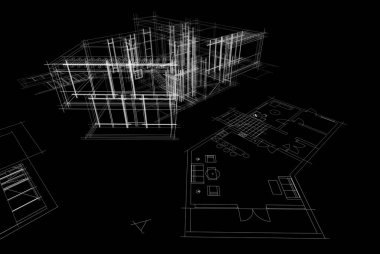 Modern bina çizimi, mimari çizim