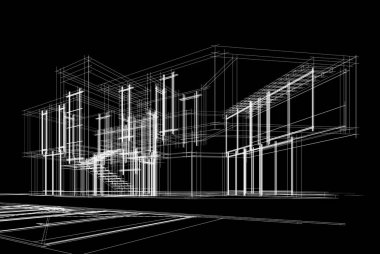 Modern bina çizimi, mimari çizim
