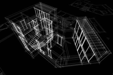 Modern bina çizimi, mimari çizim