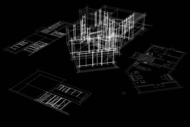 Modern bina çizimi, mimari çizim