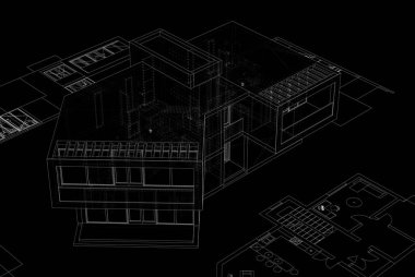 Modern bina çizimi, mimari çizim