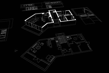 Modern bina çizimi, mimari çizim