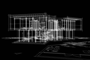 Modern bina çizimi, mimari çizim
