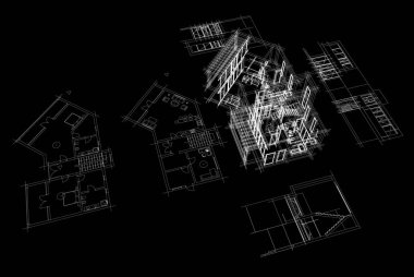 Modern bina çizimi, mimari çizim