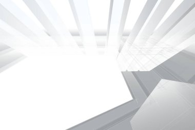 Soyut mimari arkaplan, 3d illüstrasyon