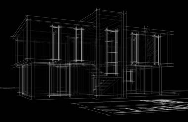 Modern bina çizimi, mimari çizim