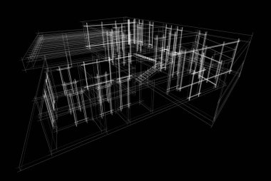 Modern bina çizimi, mimari çizim