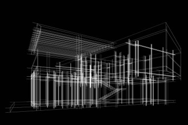 Modern bina çizimi, mimari çizim