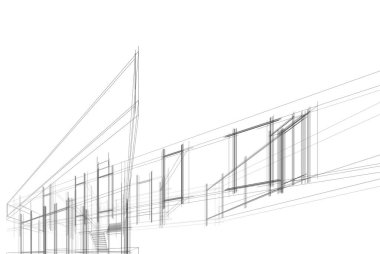 Modern bina çizimi, mimari çizim