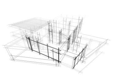 Modern bina çizimi, mimari çizim