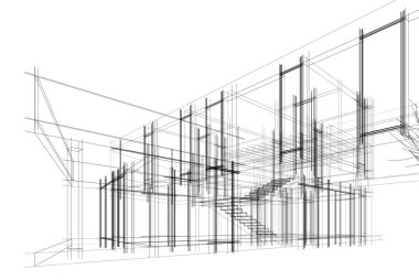 Modern bina çizimi, mimari çizim