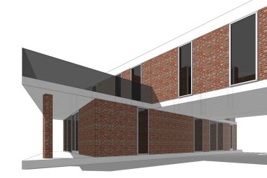 Modern bina çizimi, mimari çizim