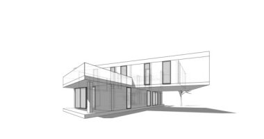 Modern bina çizimi, mimari çizim