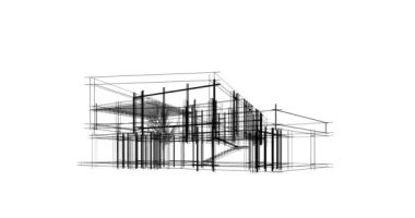 Modern bina çizimi, mimari çizim