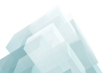 Soyut mimari arkaplan, 3d illüstrasyon