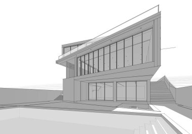 Modern bina çizimi, mimari çizim