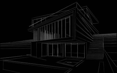 Modern bina çizimi, mimari çizim