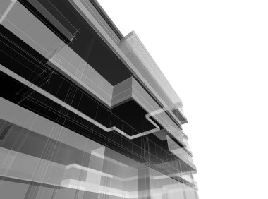 Modern bina çizimi, mimari çizim