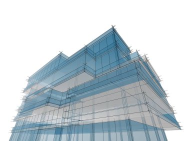 Modern bina çizimi, mimari çizim