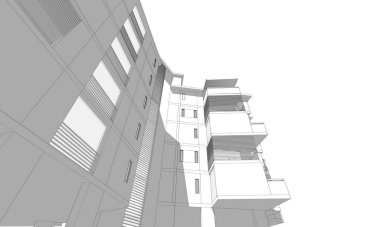 Modern bina çizimi, mimari çizim