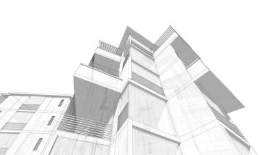 Modern bina çizimi, mimari çizim
