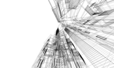 Modern bina çizimi, mimari çizim