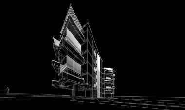 Modern bina çizimi, mimari çizim