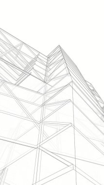 Modern bina çizimi, mimari çizim