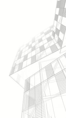 Modern bina çizimi, mimari çizim