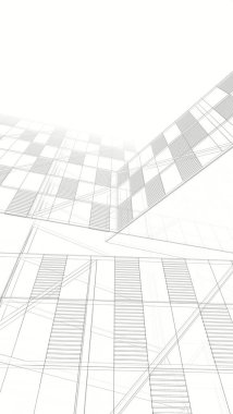 Modern bina çizimi, mimari çizim