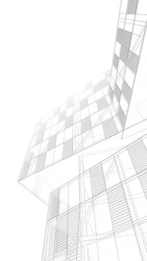 Modern bina çizimi, mimari çizim