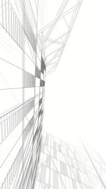 Modern bina çizimi, mimari çizim