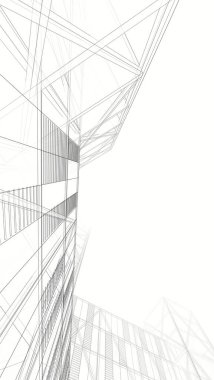 Modern bina çizimi, mimari çizim