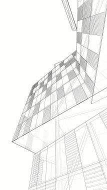 Modern bina çizimi, mimari çizim