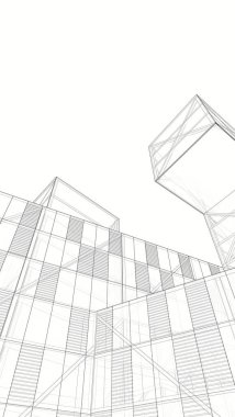 Modern bina çizimi, mimari çizim