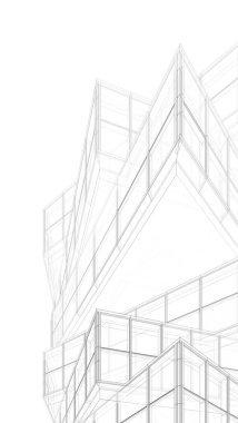 Modern bina çizimi, mimari çizim