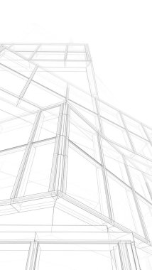 Modern bina çizimi, mimari çizim