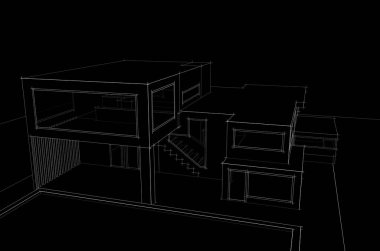 Modern bina çizimi, mimari çizim