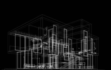 Modern bina çizimi, mimari çizim